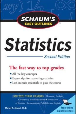 Cover of Schaum's Easy Outline of Statistics, Second Edition