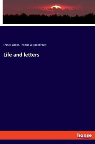 Cover of Life and letters