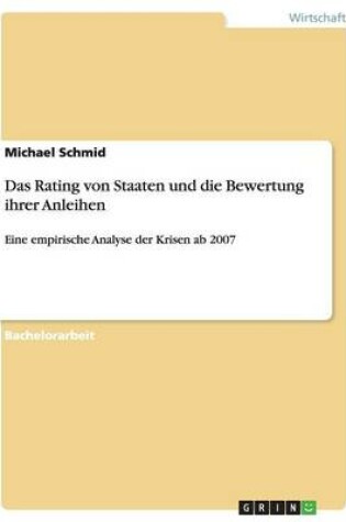 Cover of Das Rating von Staaten und die Bewertung ihrer Anleihen