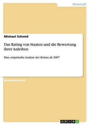 Book cover for Das Rating von Staaten und die Bewertung ihrer Anleihen