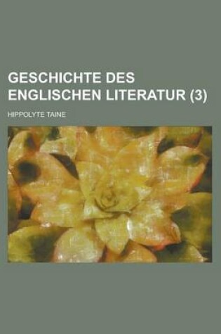 Cover of Geschichte Des Englischen Literatur (3)