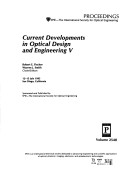 Book cover for Current Developments In Optical Design & Enginee