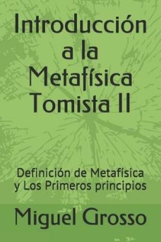 Cover of Introduccion a la Metafisica Tomista II