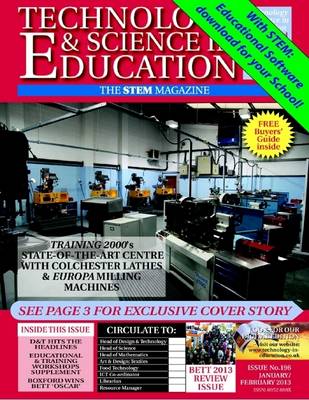 Book cover for Technology and Science in Education Magazine: D & T Hits the Headlines | Workshops Supplement | Boxford Wins BETT Oscar