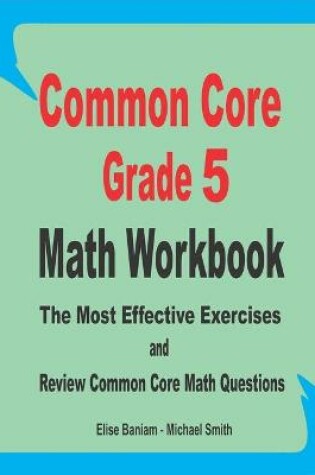 Cover of Common Core Grade 5 Math Workbook