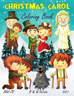 Book cover for Christmas Carol Coloring Book