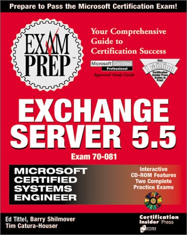 Book cover for MCSE Exchange Server 5.5 Exam Prep
