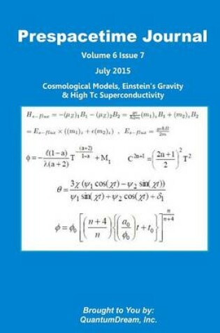 Cover of Prespacetime Journal Volume 6 Issue 7