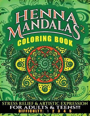 Cover of Henna Mandalas Coloring Book 2