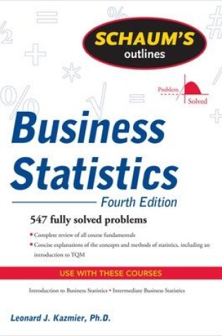 Cover of Schaum's Outline of Business Statistics, Fourth Edition