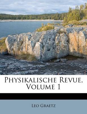 Book cover for Physikalische Revue, Volume 1