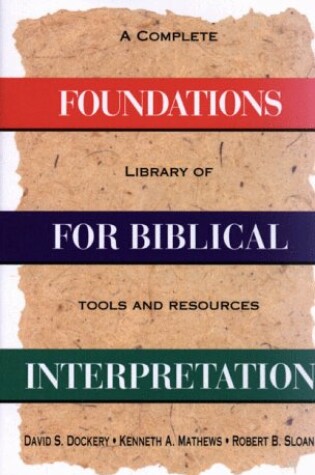 Cover of Foundations for Biblical Interpretation