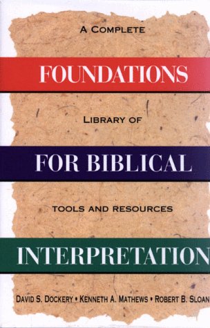 Book cover for Foundations for Biblical Interpretation