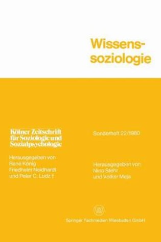 Cover of Wissenssoziologie