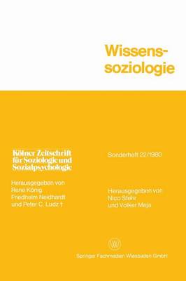 Book cover for Wissenssoziologie