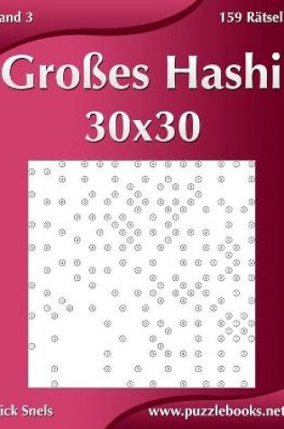 Cover of Großes Hashi 30x30 - Band 3 - 159 Rätsel