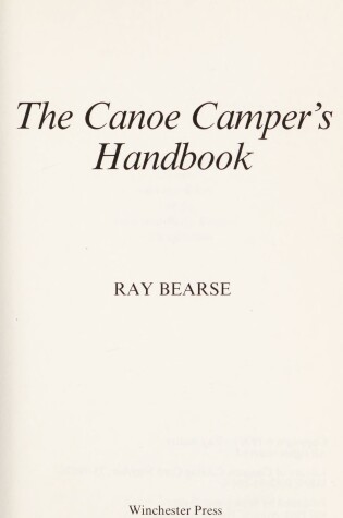 Cover of Canoe Camper's Handbook