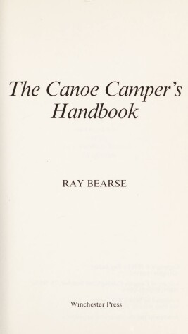 Book cover for Canoe Camper's Handbook