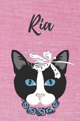 Book cover for personalisiertes Notizbuch Katze / Journal / Malbuch / Tagebuch / Kritzelbuch / DIN A5 / Geschenk Ria