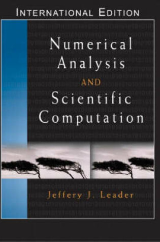 Cover of Numerical Analysis and Scientific Computation: (International Edition) with Maple 10 VP