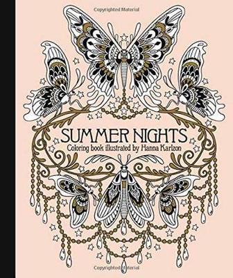 Book cover for Summer Nights Coloring Book