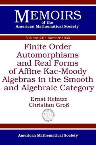 Cover of Finite Order Automorphisms and Real Forms of Affine Kac-Moody Algebras in the Smooth and Algebraic Category