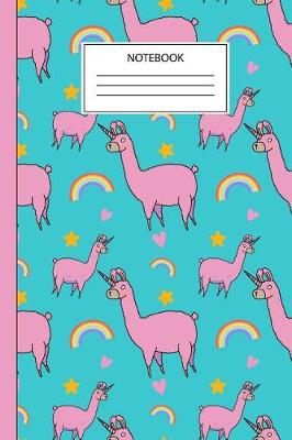 Book cover for Llama Unicorn Notebook