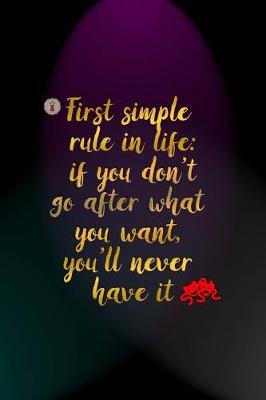 Book cover for First Simple Rule In Life