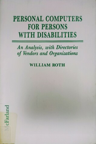 Book cover for Personal Computers for Persons with Disabilities