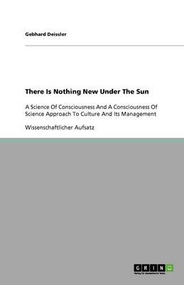 Book cover for There Is Nothing New Under The Sun