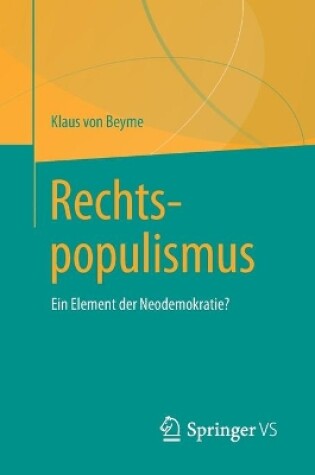 Cover of Rechtspopulismus