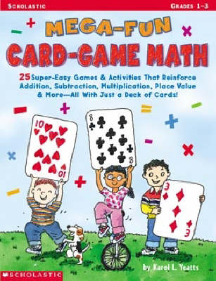 Book cover for Mega-Fun Card-Game Math: Grades 1-3