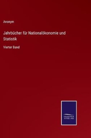 Cover of Jahrbücher für Nationalökonomie und Statistik