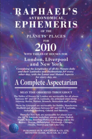 Cover of Raphael's Astronomical Ephemeris