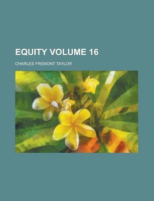 Book cover for Equity Volume 16