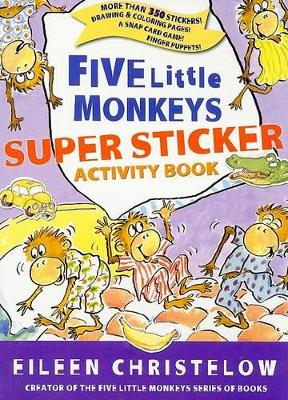 Book cover for Five Little Monkeys Super Sticker Activity Book