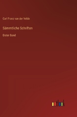 Cover of S�mmtliche Schriften