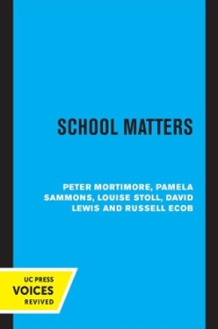 Cover of School Matters