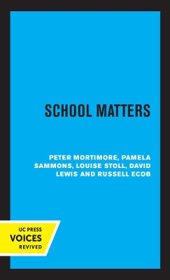 Book cover for School Matters