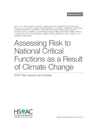 Book cover for Assessing Risk to National Critical Functions as a Result of Climate Change