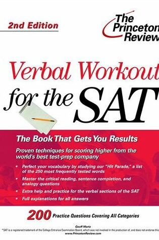 Cover of Sat Verbal Workout