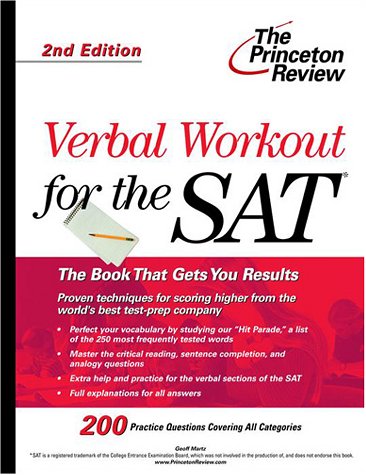 Book cover for Sat Verbal Workout