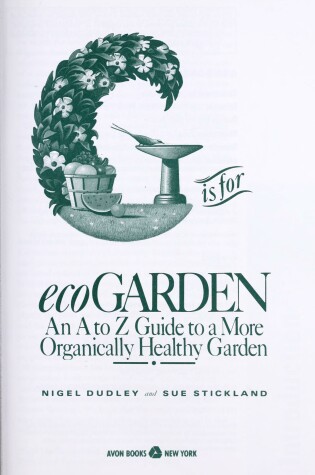 Cover of G is for Ecogarden