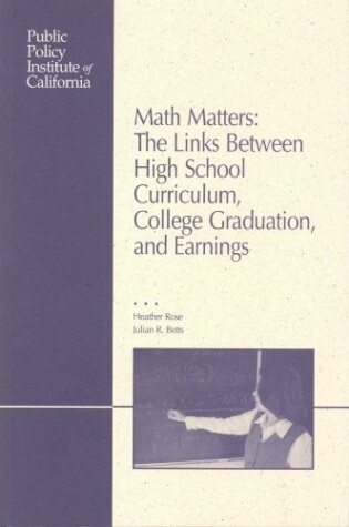 Cover of Math Matters