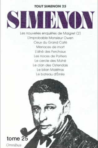 Cover of "Les Nouvelles Enquetes De Maigret" / "Menaces De Mort" / Etc