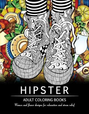 Book cover for Hipster Adult Coloring Book