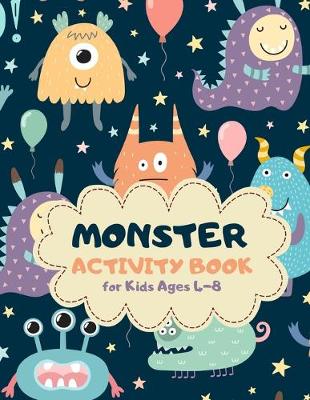 Book cover for Monster Activity Book for Kids Ages 4-8