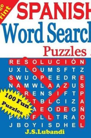 Cover of Large Print SPANISH Word Search Puzzles 5