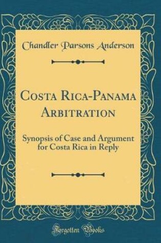 Cover of Costa Rica-Panama Arbitration