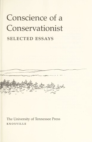 Book cover for Conscience of a Conservationist